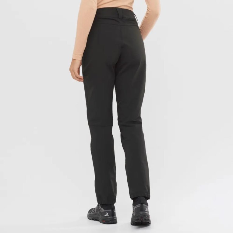 Black Salomon Outpeak Warm Women's Sport Pants | IE YM2371